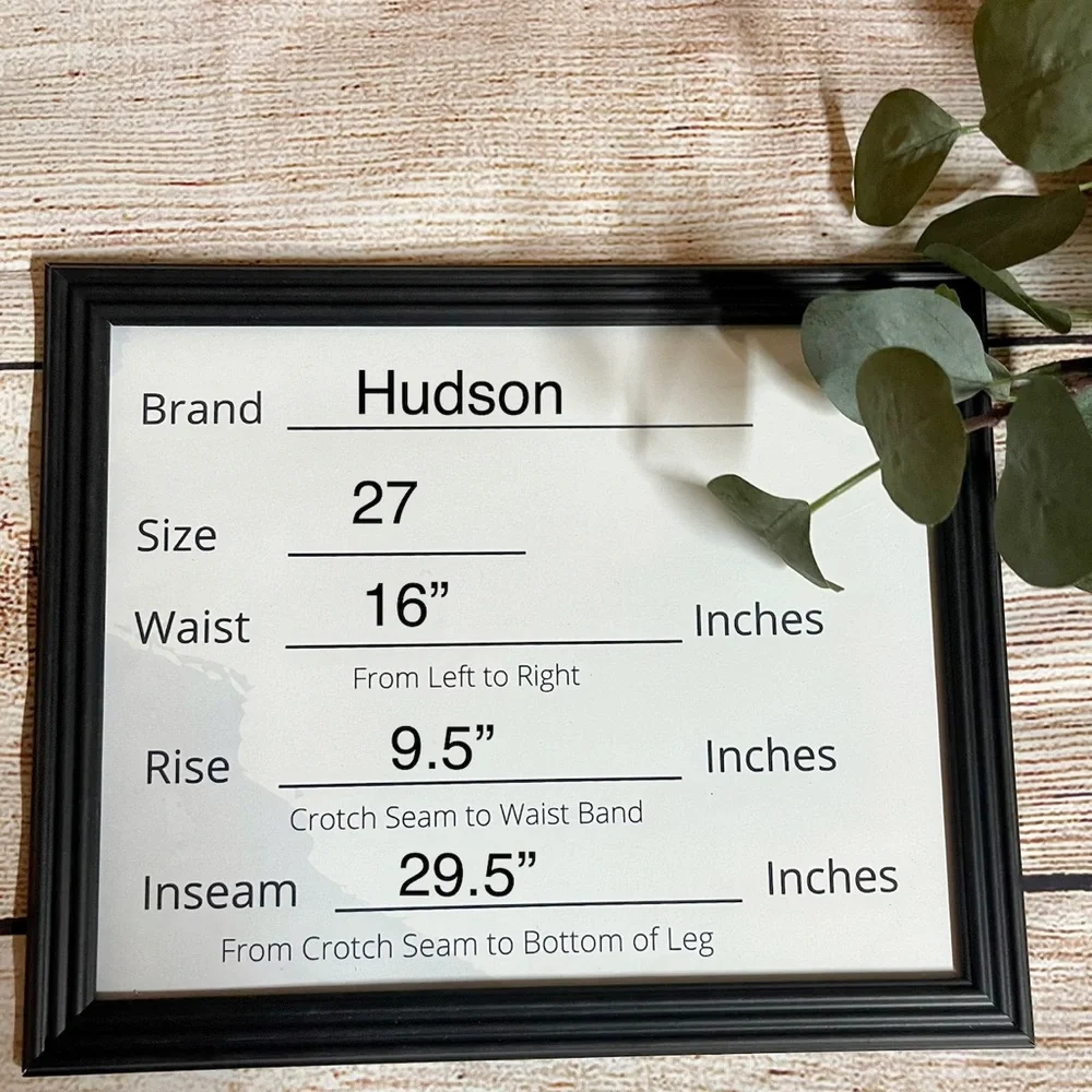 Hudson Jeans Krista Low Rise Ankle Straight Leg Jeans - Picture 12 of 12